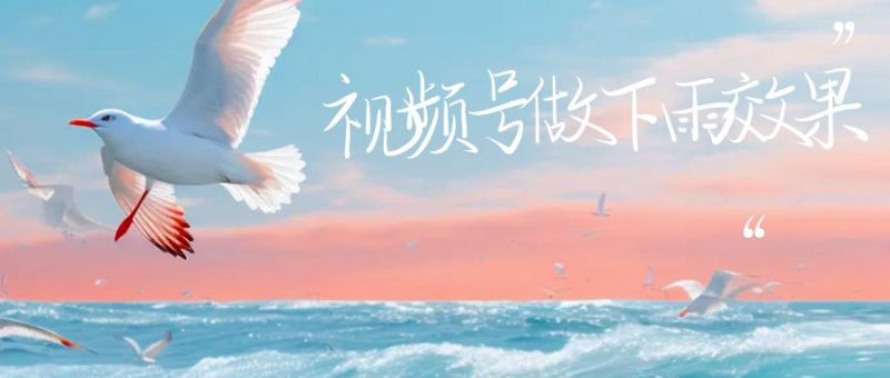 视频号做下雨视频一个账号一周涨粉10W+年入100w昊趣阁资源网昊趣阁资源网