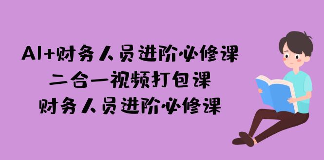 AI + 财务人员进阶必修课二合一视频打包课，财务人员进阶必修课昊趣阁资源网昊趣阁资源网