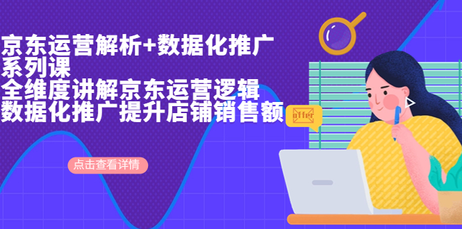 京东运营解析与数据化推广系列课，全维度讲解京东运营逻辑+数据化推广提…昊趣阁资源网昊趣阁资源网