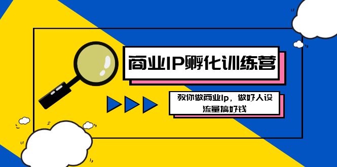 商业IP-孵化训练营新版,教你做商业Ip,做好人设,流量搞好钱昊趣阁资源网昊趣阁资源网