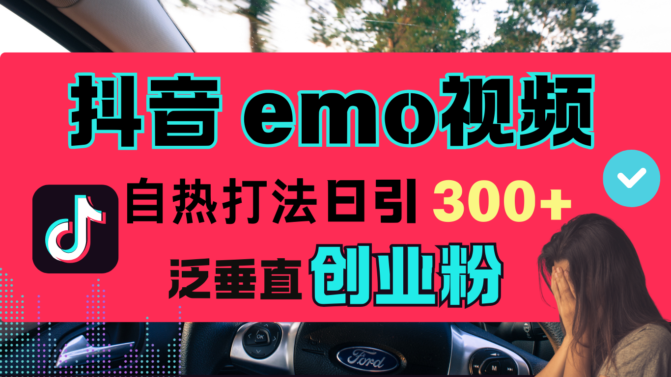 抖音“EMO视频”自热流打法，日引300+泛垂直创业粉昊趣阁资源网昊趣阁资源网