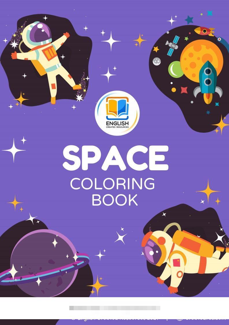 【英语】SpaceColoringBookCopyright2021EnglishCreatedResources昊趣阁资源网昊趣阁资源网