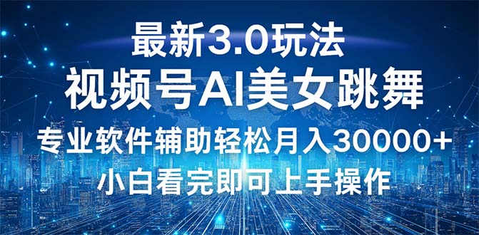 （12788期）视频号最新3.0玩法，当天起号小白也能轻松月入30000+昊趣阁资源网昊趣阁资源网