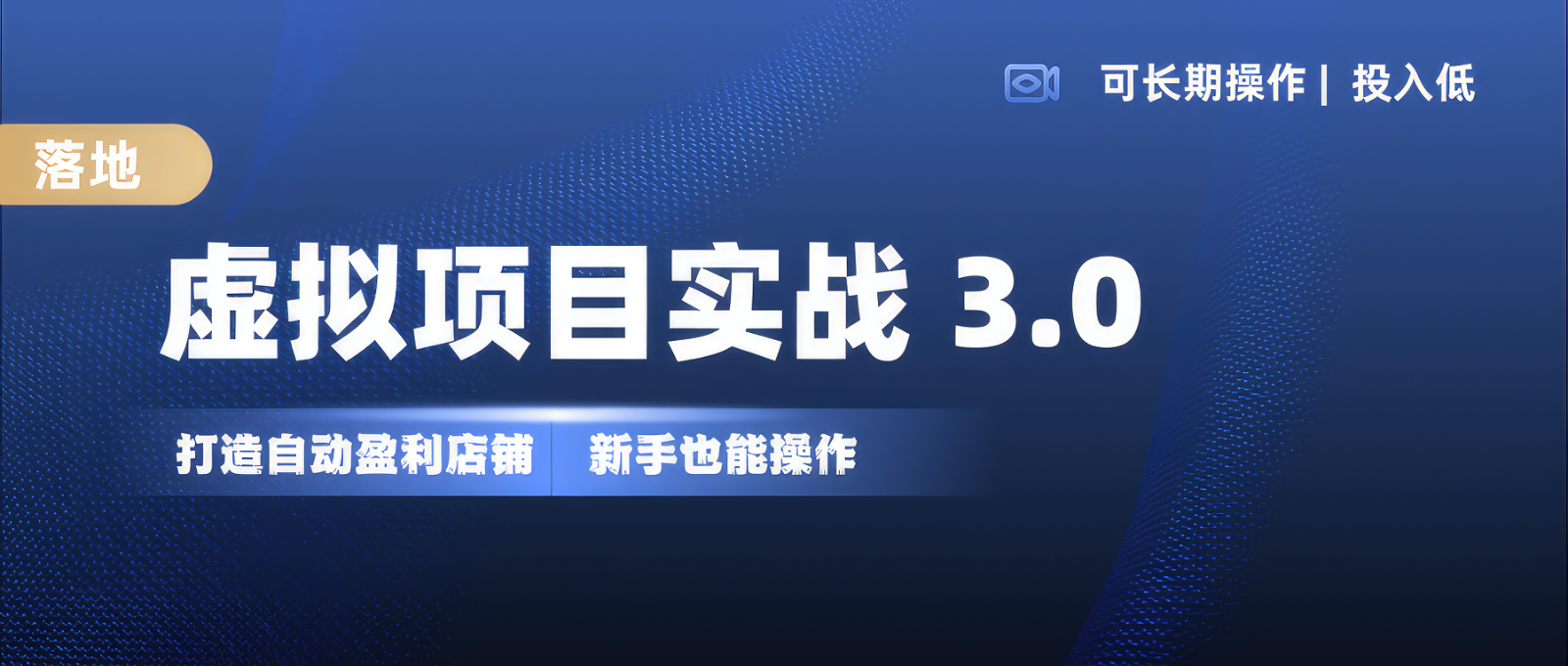 虚拟项目实操落地 3.0,新手轻松上手，单品月入1W+昊趣阁资源网昊趣阁资源网