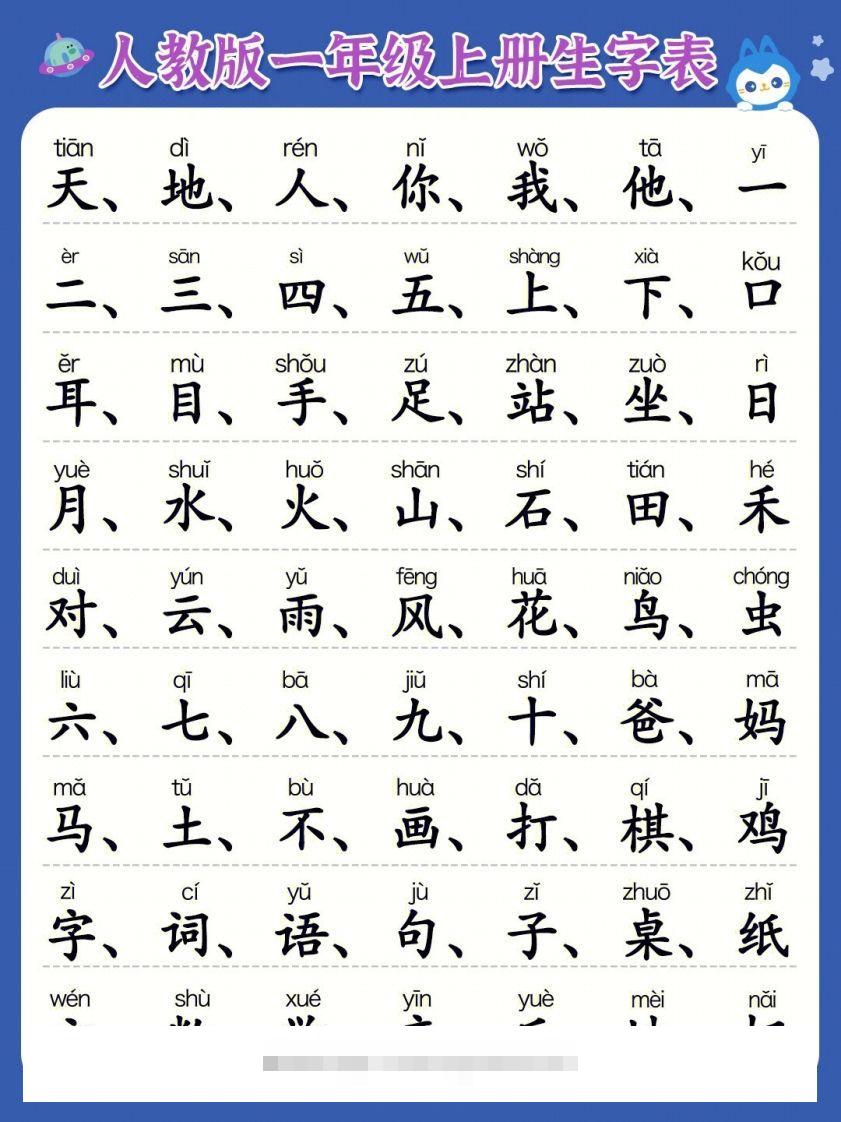 一年级上册必认300字昊趣阁资源网昊趣阁资源网