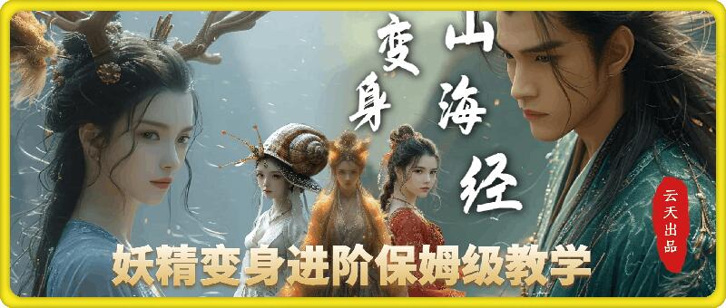 云天AI山海经变身视频教程,妖精变身进阶保姆级教学昊趣阁资源网昊趣阁资源网