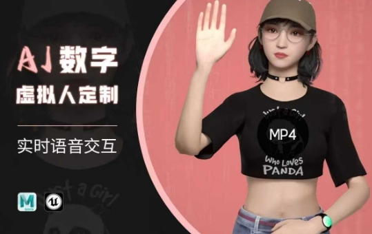 Ai数字人虚拟(智能体)实时语音交互特训营,自行定制超写实角色AI数字人交互技术昊趣阁资源网昊趣阁资源网