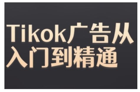 Tiktok Ads实操教程,Tiktok广告从入门到精通昊趣阁资源网昊趣阁资源网