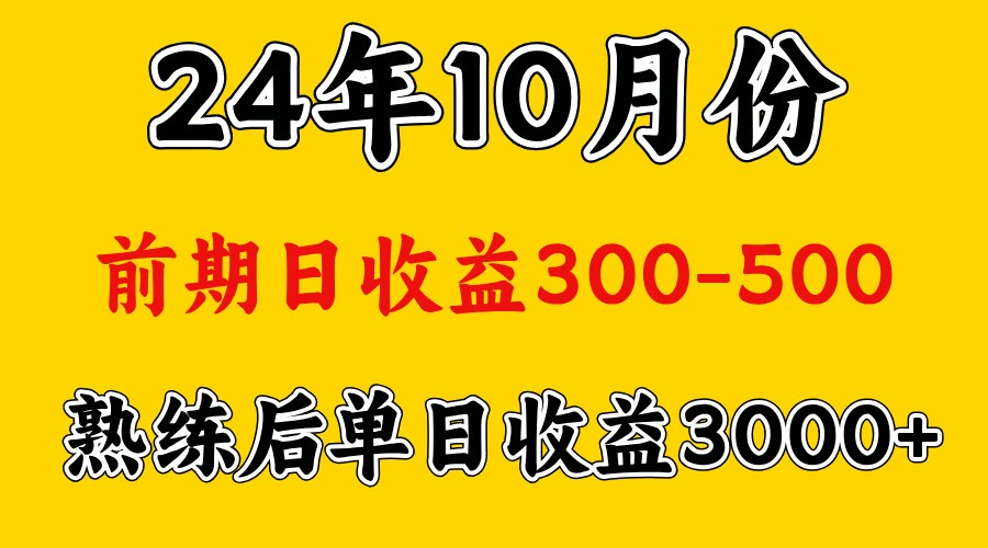 高手是怎么赚钱的.前期日收益500+熟练后日收益3000左右昊趣阁资源网昊趣阁资源网