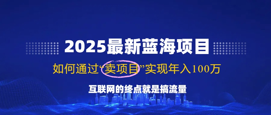 2025最新蓝海项目，零门槛轻松复制，月入10万+，新手也能操作！昊趣阁资源网昊趣阁资源网