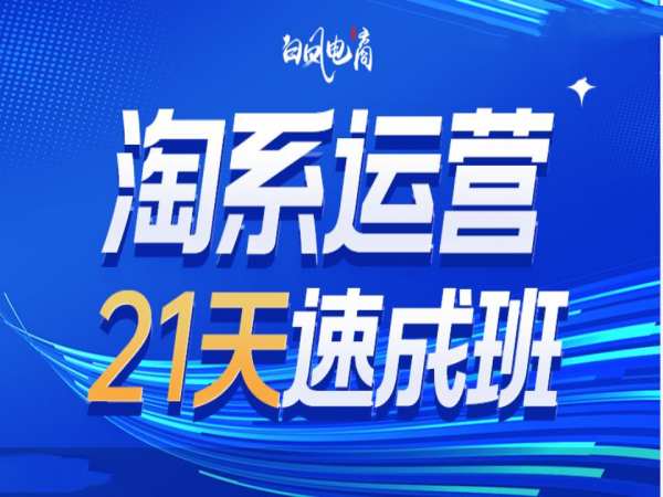 淘系运营21天速成班35期，年前最后一波和2025方向昊趣阁资源网昊趣阁资源网