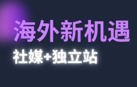 2025出海新机遇(社媒+独立站),海外新机遇,实现独立站的高效运营与出海昊趣阁资源网昊趣阁资源网