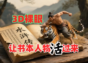 书本人物裸眼3D视频,新的玩法,流量超猛,保姆级教程昊趣阁资源网昊趣阁资源网