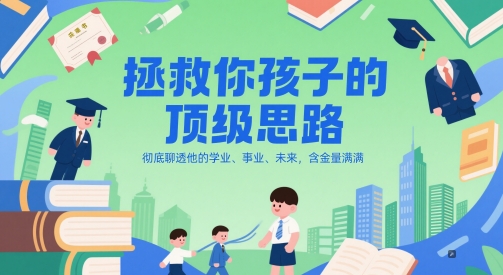 付费文章:拯救你孩子的顶级思路,彻底聊透他的学业、事业、未来,含金量满满昊趣阁资源网昊趣阁资源网