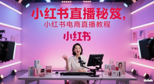 小红书直播秘笈,小红书电商直播教程昊趣阁资源网昊趣阁资源网