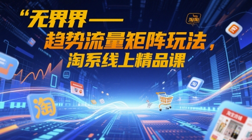 无界-趋势流量矩阵玩法,淘系线上精品课昊趣阁资源网昊趣阁资源网