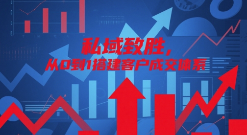 私域致胜,从0到1搭建客户成交体系昊趣阁资源网昊趣阁资源网