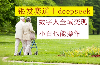 银发赛道+deepseek数字人全域变现,小白也能操作昊趣阁资源网昊趣阁资源网