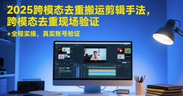 2025跨模态去重搬运剪辑手法，跨模态去重现场验证 +全程实操，真实账号验证昊趣阁资源网昊趣阁资源网