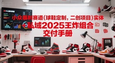 小众暴利赛道(球鞋定制,二创项目)实体+私域2025王炸组合  交付手册昊趣阁资源网昊趣阁资源网