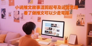 小说推文故事混剪起号及运营思路，看了做推文可以少走弯路昊趣阁资源网昊趣阁资源网