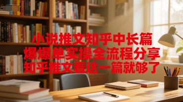 小说推文知乎中长篇爆单实操全流程分享,知乎推文看这一篇就够了昊趣阁资源网昊趣阁资源网