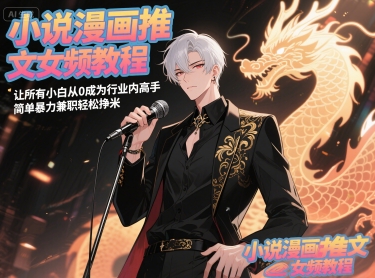 小说漫画推文女频教程，让所有小白从0成为行业内高手，简单暴力兼职轻松挣米昊趣阁资源网昊趣阁资源网