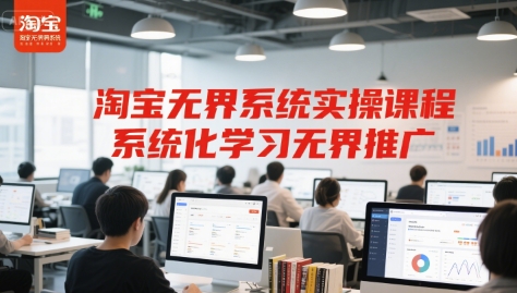 淘宝无界系统实操课程,系统化学习无界推广昊趣阁资源网昊趣阁资源网