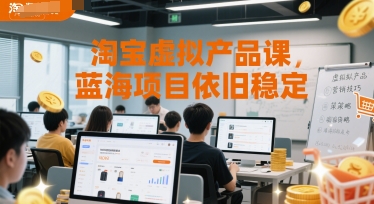 淘宝虚拟产品课,蓝海项目依旧稳定昊趣阁资源网昊趣阁资源网