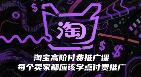 淘宝高阶付费推广课,每个卖家都应该学点付费推广昊趣阁资源网昊趣阁资源网