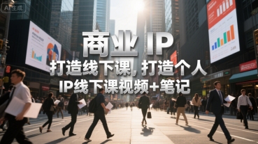 商业IP打造线下课,打造个人 IP线下课视频+笔记昊趣阁资源网昊趣阁资源网