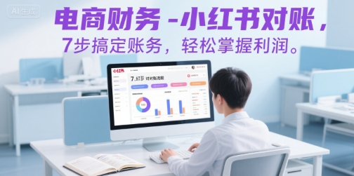 电商财务-小红书对账,7步搞定账务,轻松掌握利润昊趣阁资源网昊趣阁资源网