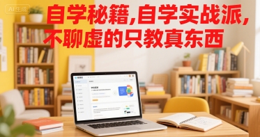 自学秘籍,自学实战派,不聊虚的只教真东西昊趣阁资源网昊趣阁资源网