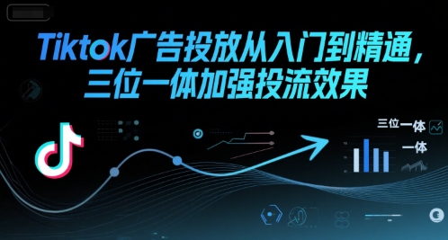 Tiktok广告投放从入门到精通,三位一体加强投流效果昊趣阁资源网昊趣阁资源网