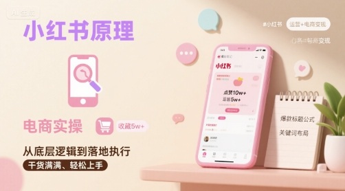 小红书原理以及详细实操流程，小红书电商教程昊趣阁资源网昊趣阁资源网