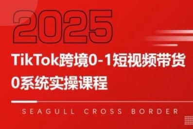 TikTok跨境0-1短视频带货，系统拆解TikTok跨境带货全链路，实现跨境可持续盈利昊趣阁资源网昊趣阁资源网