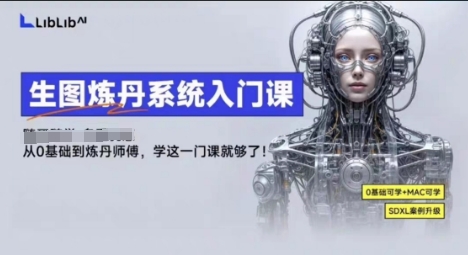LibLibAI哩布哩布生图炼丹系统入门课，从生图到炼丹，只学这一门就够了昊趣阁资源网昊趣阁资源网