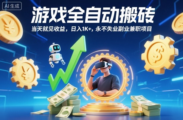 密码保护:游戏全自动搬砖,当天就见收益,日入1K+,永不失业副业兼职项目【揭秘】昊趣阁资源网昊趣阁资源网