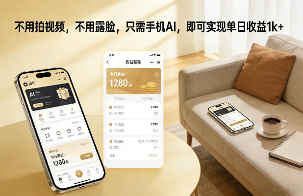 不用拍视频,不用露脸,只需手机AI,即可实现单日收益1k+【揭秘】昊趣阁资源网昊趣阁资源网