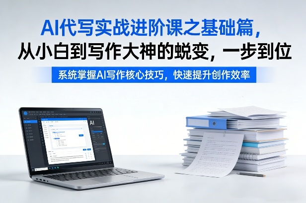 AI代写实战进阶课之基础篇，从小白到写作大神的蜕变，一步到位【揭秘】昊趣阁资源网昊趣阁资源网