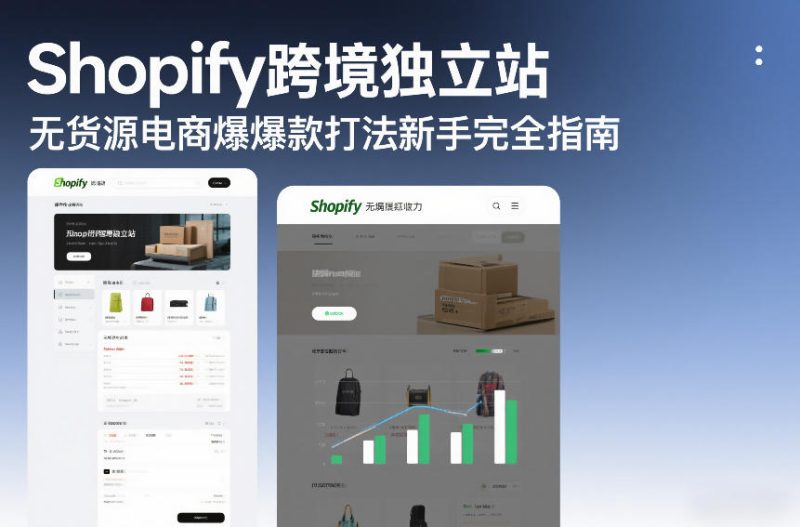 Shopify跨境独立站无货源电商爆款打法新手完全指南昊趣阁资源网昊趣阁资源网