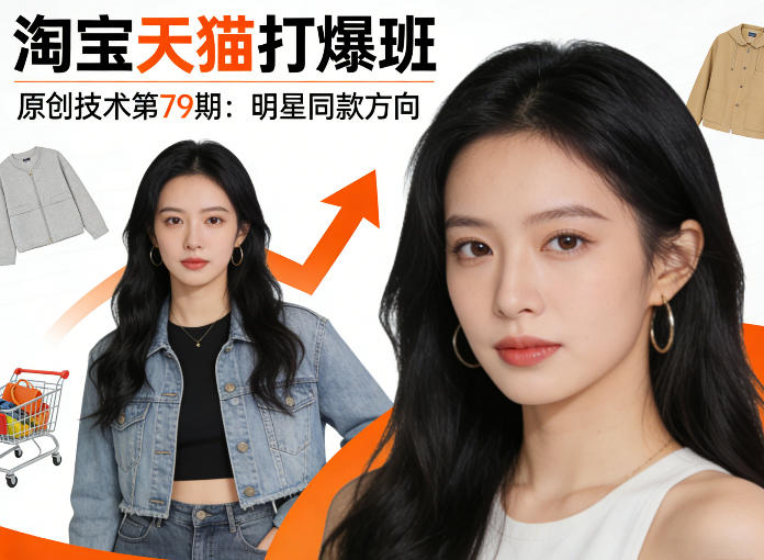 《淘宝天猫打爆班》原创技术第79期:明星同款方向昊趣阁资源网昊趣阁资源网