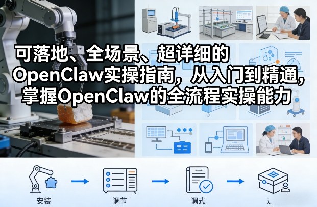 可落地、全场景、超详细的OpenClaw实操指南，从入门到精通，掌握OpenClaw的全流程实操能力昊趣阁资源网昊趣阁资源网