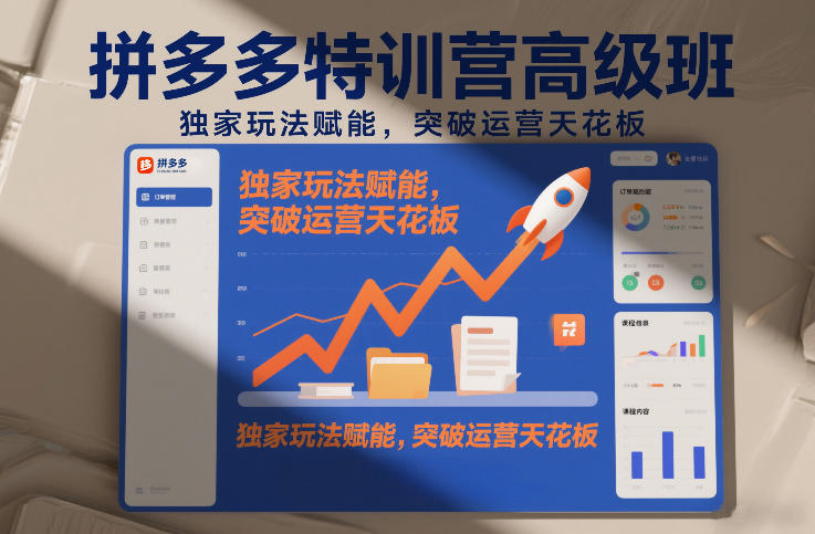 拼多多特训营高阶班,独家玩法赋能,突破运营天花板(更新26年3月19日)昊趣阁资源网昊趣阁资源网