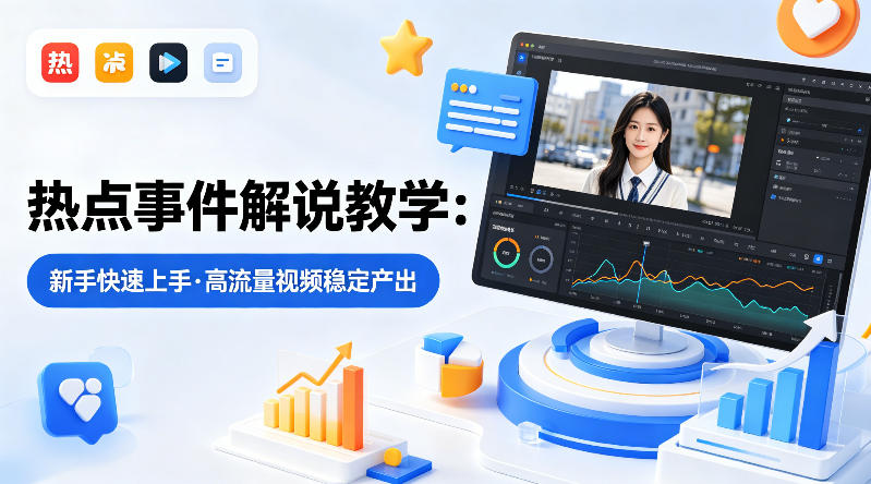 某大V的热点事件解说教学，新手也能快速上手，稳定产出高流量解说视频昊趣阁资源网昊趣阁资源网