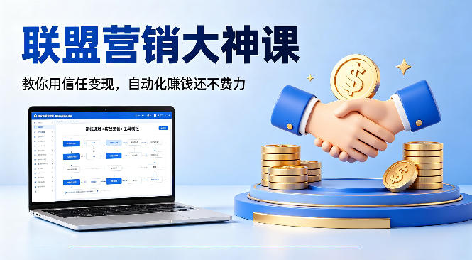 联盟营销大神课，教你用信任变现，自动化賺钱还不费力【原创双语字幕】昊趣阁资源网昊趣阁资源网
