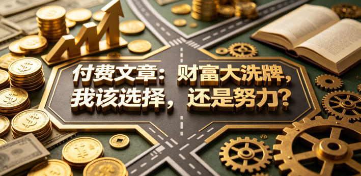 付费文章：财富大洗牌，我该选择，还是努力？昊趣阁资源网昊趣阁资源网