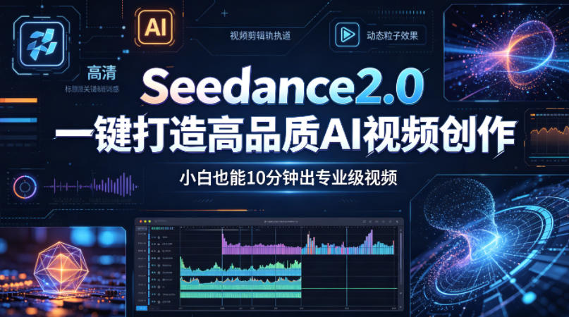 Seedance2.0一键打造高品质AI视频创作，小白也能10分钟出专业级视频昊趣阁资源网昊趣阁资源网