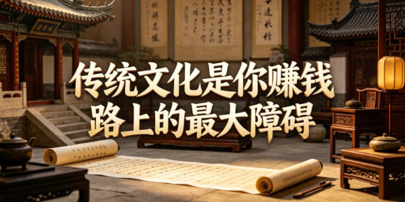 付费文章:传统文化是你賺钱路上的最大障碍昊趣阁资源网昊趣阁资源网