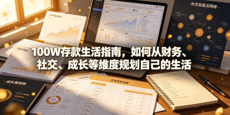 付费文章：100W存款生活指南，如何从财务、社交、成长等维度规划自己的生活昊趣阁资源网昊趣阁资源网